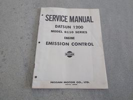 Datsun 1200  / Nissan Sunny B110 Emission Control Service ma